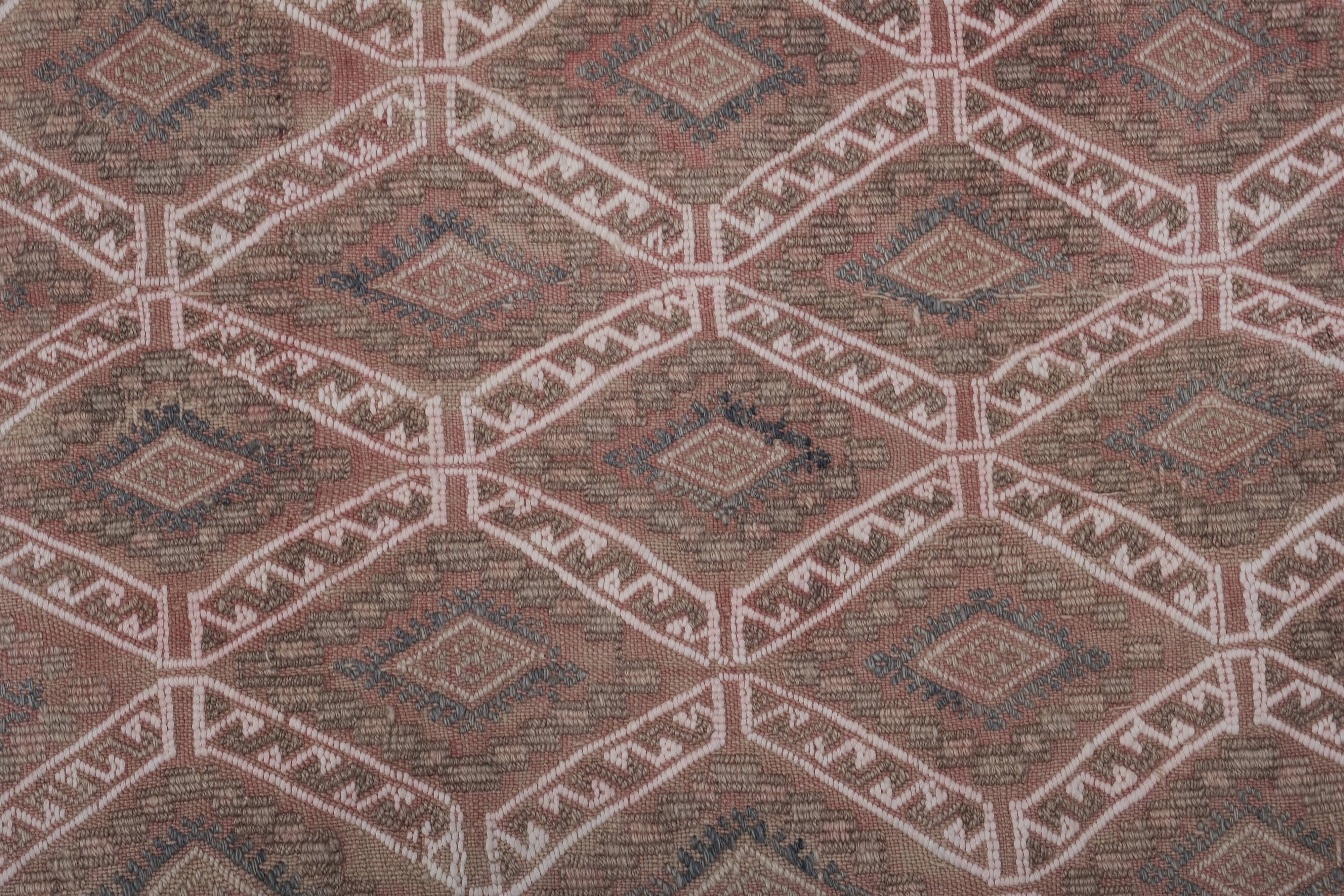 Vintage Turkish Oushak Rug Handwoven 167x238 cm