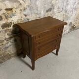 Small wooden chest of drawers with 3 drawers and an opening top – accent furniture