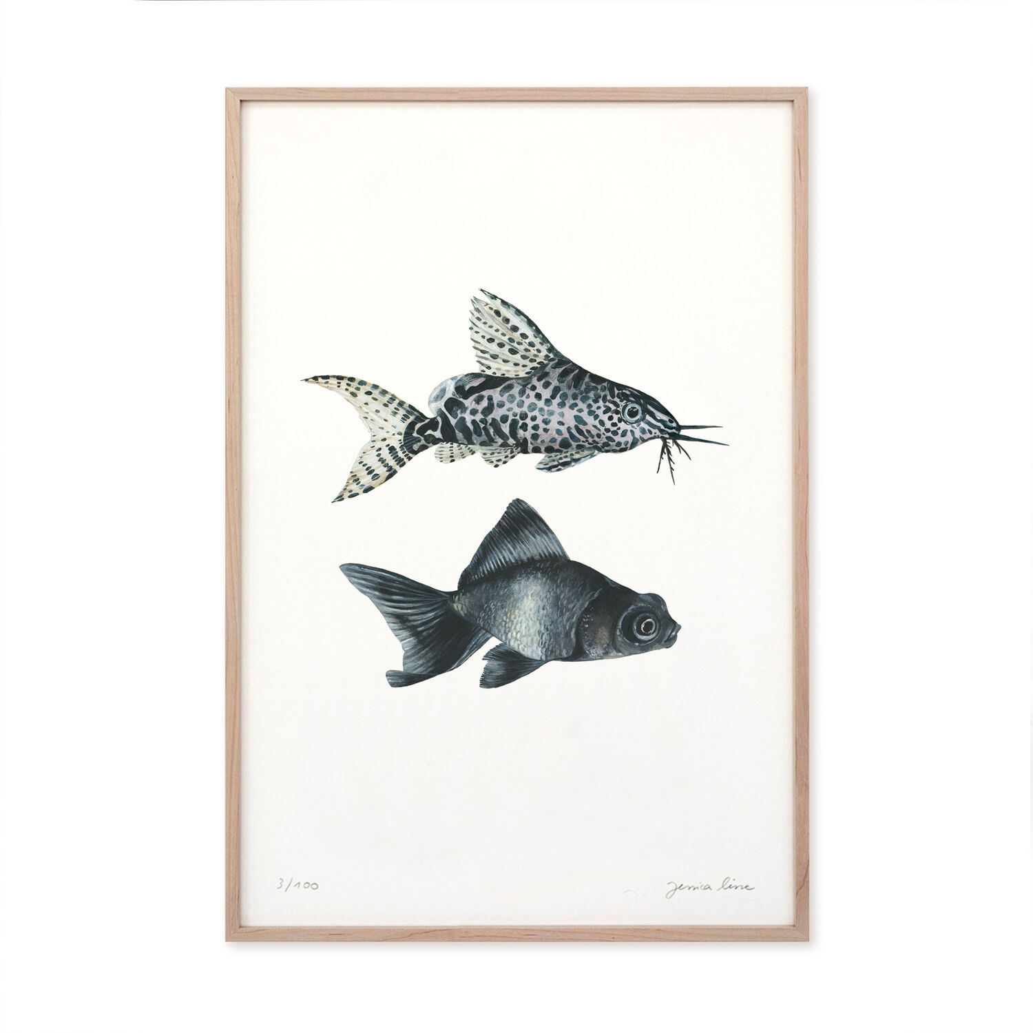 "Dali & Amy", art print 20/30cm