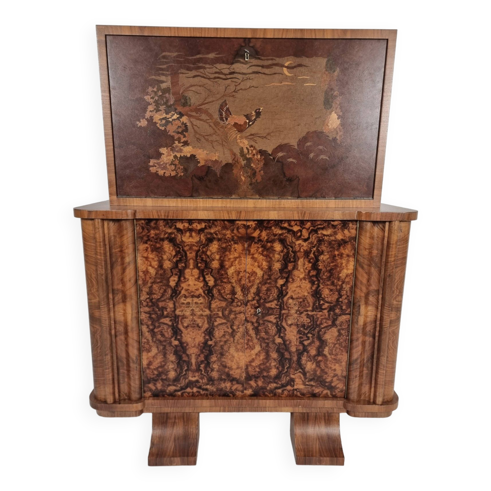 Art Deco Cabinet Bar, 1940s