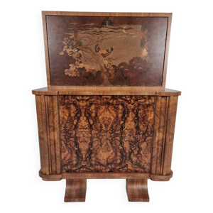 Art Deco Cabinet Bar, - 1940s