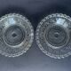 2 antique moulded glass bowls