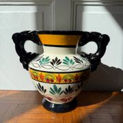 Vase Quimper en céramique – décor peint main