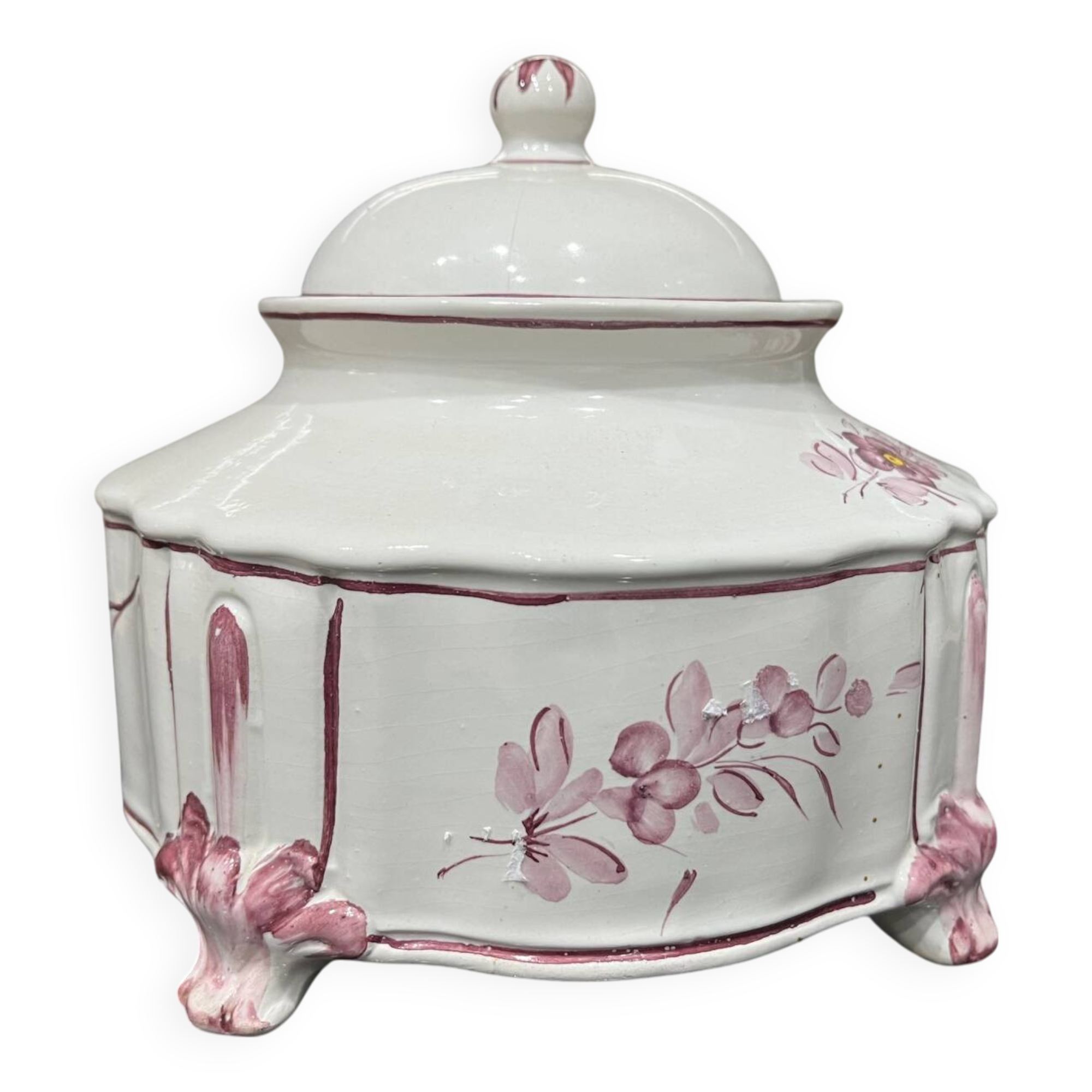 Candy box or covered earthenware pot