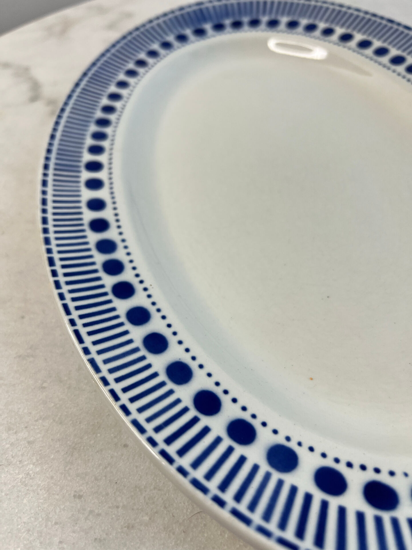 Plat ovale Sarreguemines collection Béatrice