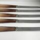 Set of 5 vintage tooth knives 70s