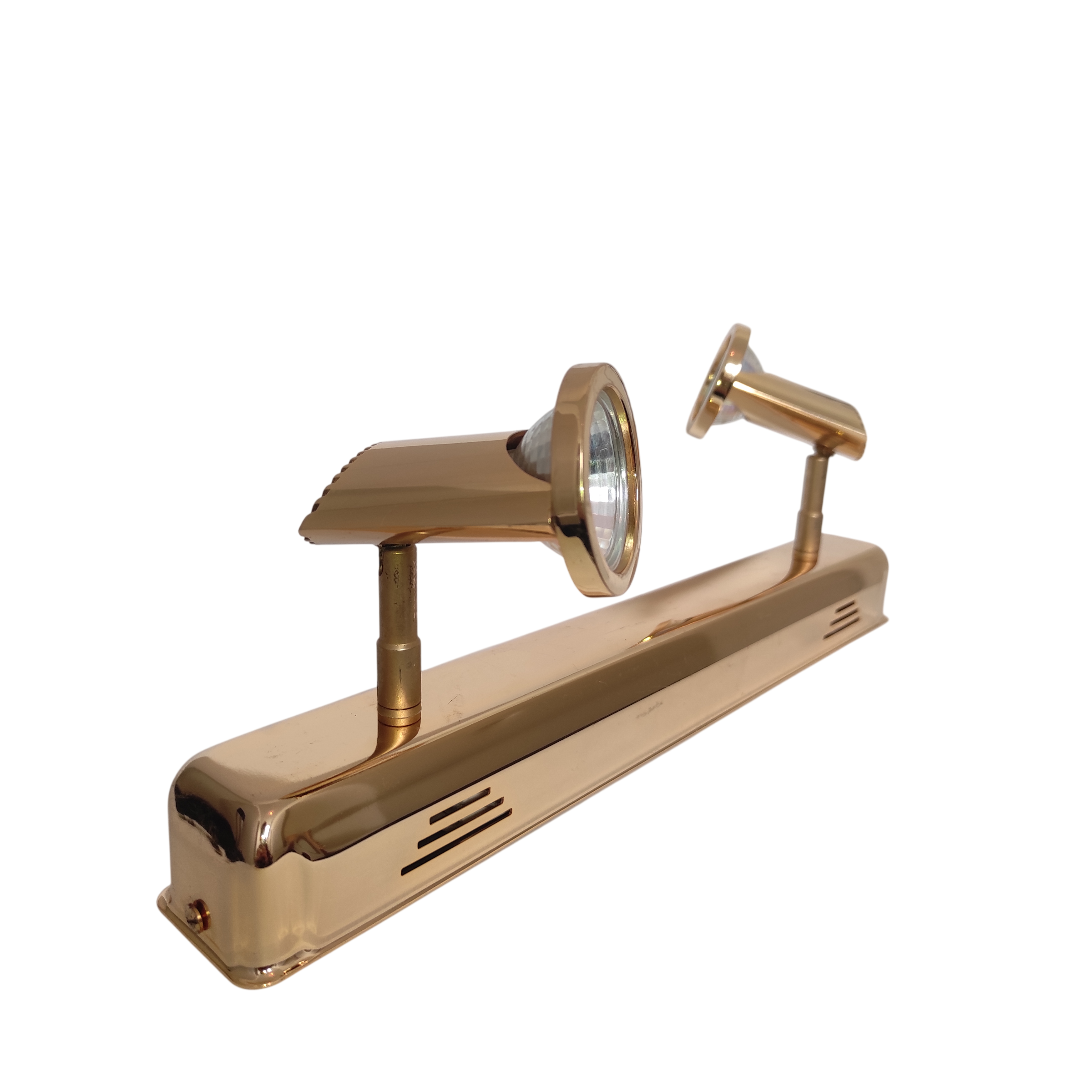 Double spot mural brass plated gold adjustable