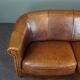 Comfortabele en stoere schapenleren 2 zits bank