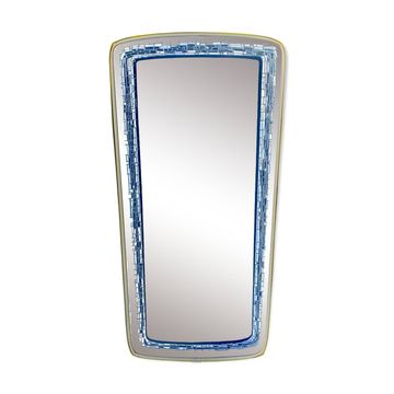 Ancien grand miroir rétroviseur - hauteur : 80 cm