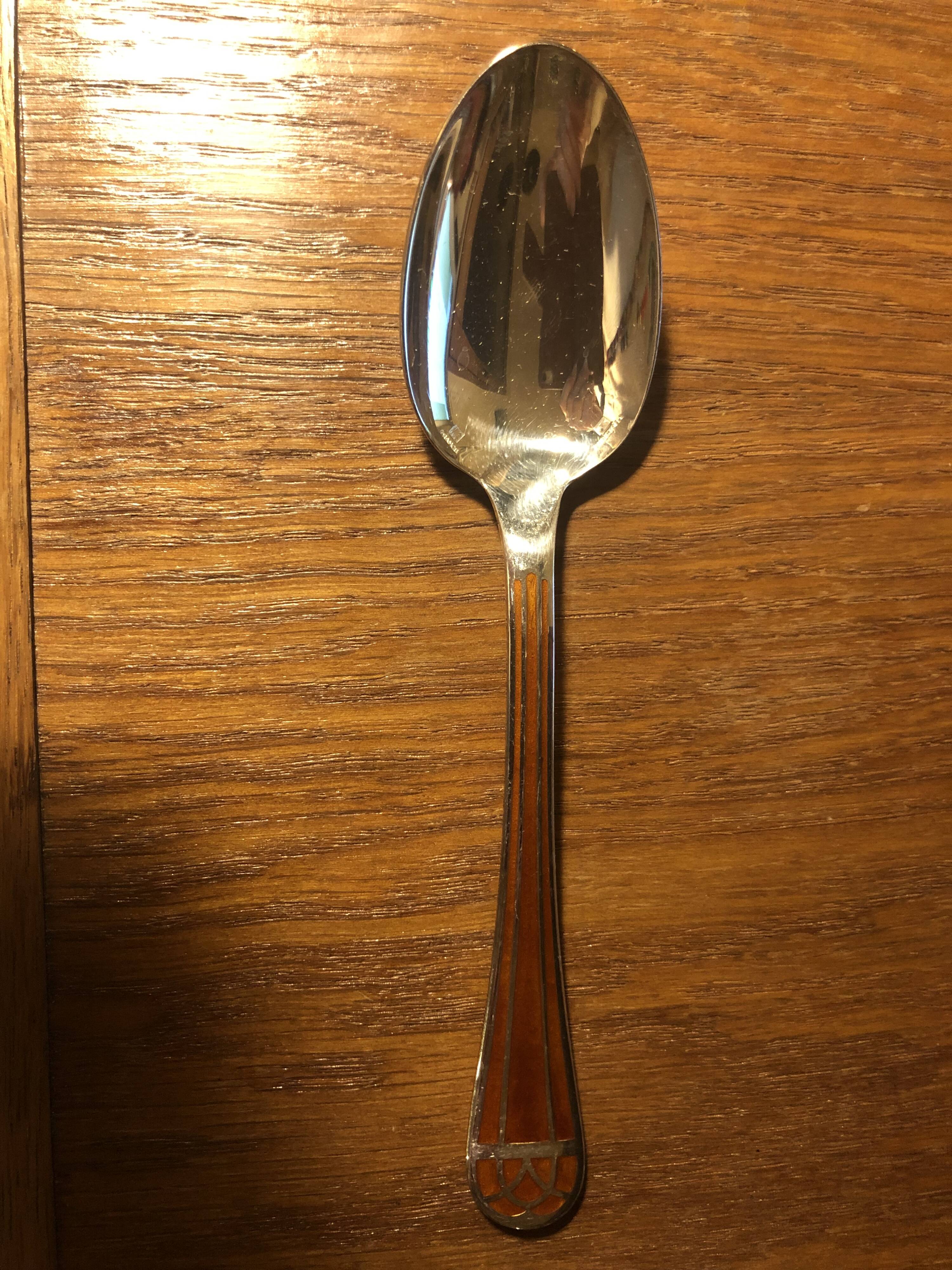 8 Christofle Talisman Dessert Spoons