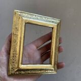 Small golden frame with old keys 10x12cm