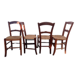 Rustic straw chairs