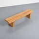 Pine bench from the La Rive residence, Arc 1600, France, circa 1970.