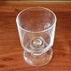 6 vintage thick base transparent goblets
