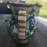 Cerart Monaco 50's floral pattern slip vase