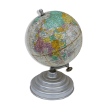 Earth globe Girard Barrere and Thomas vintage 1960