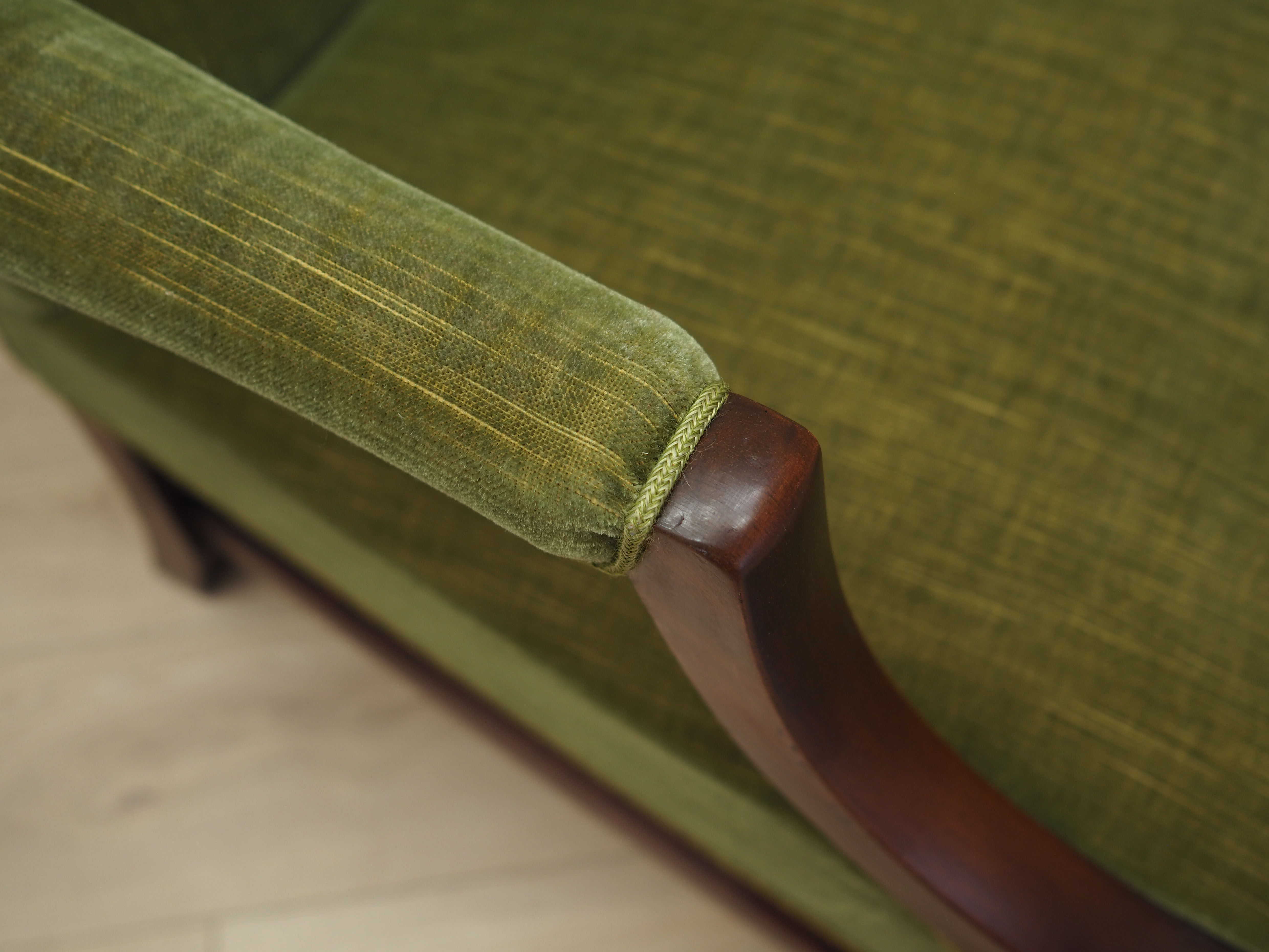Fauteuil en acajou, design danois, années 1970, production: Danemark