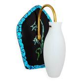 Wall lamp from the 1960s, made of ceramic. Good condition, 1xE14.