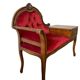 Banquette baroque vintage / banc téléphone / chaise avec petite table
