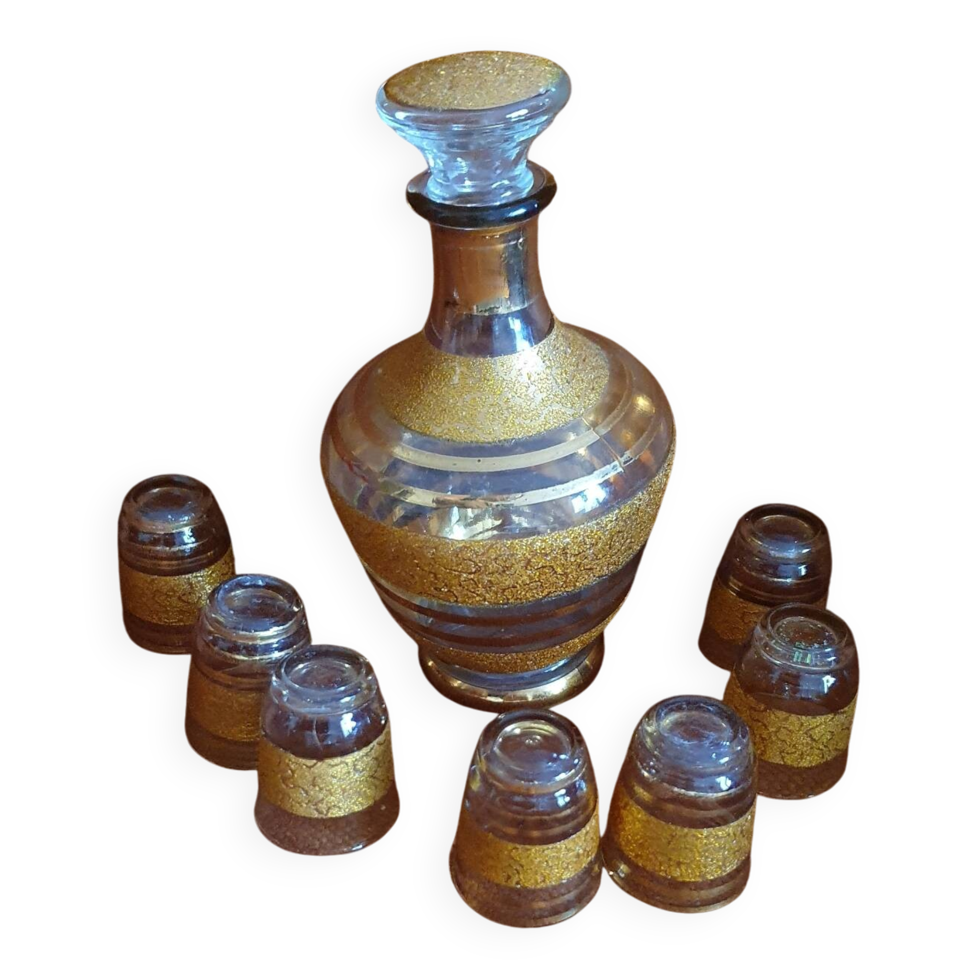 Service à liqueur vintage verrerie de Monaco