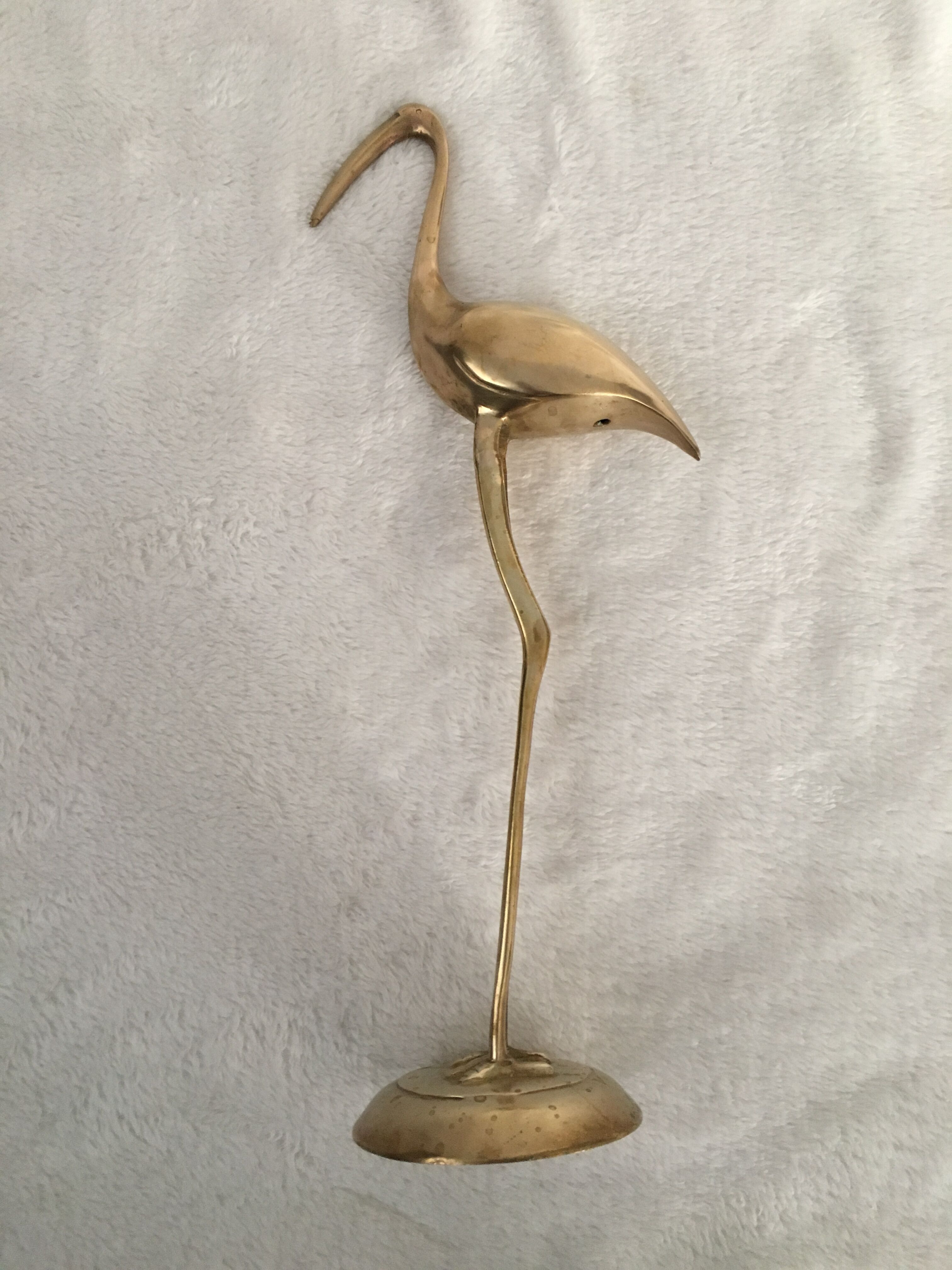 Great blue heron brass dore 46 cm