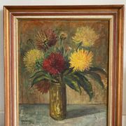 Still life bouquet of dahlias 1960
