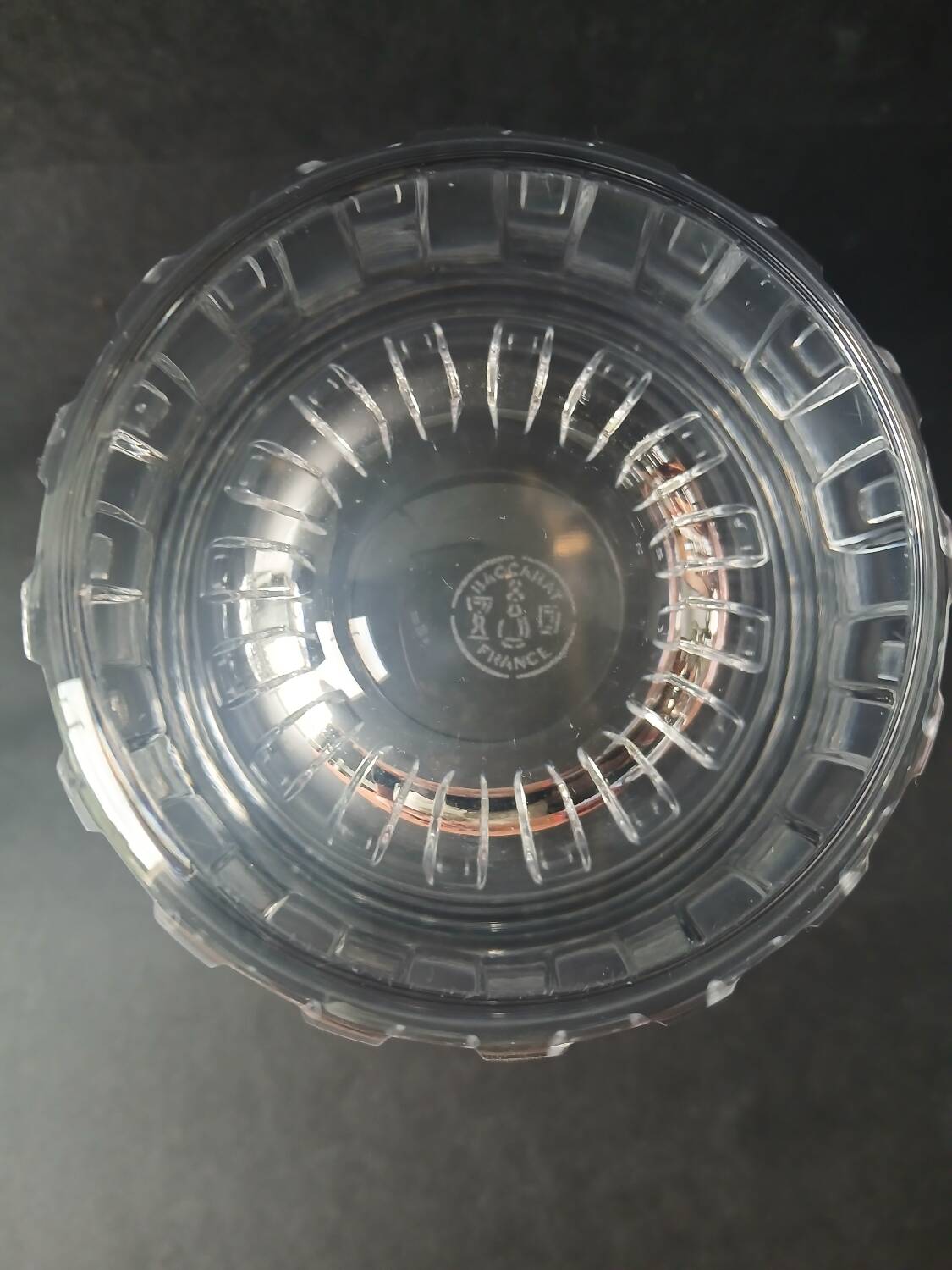 Lot of 2 Rotary Gm whisky glasses in Baccarat crystal.