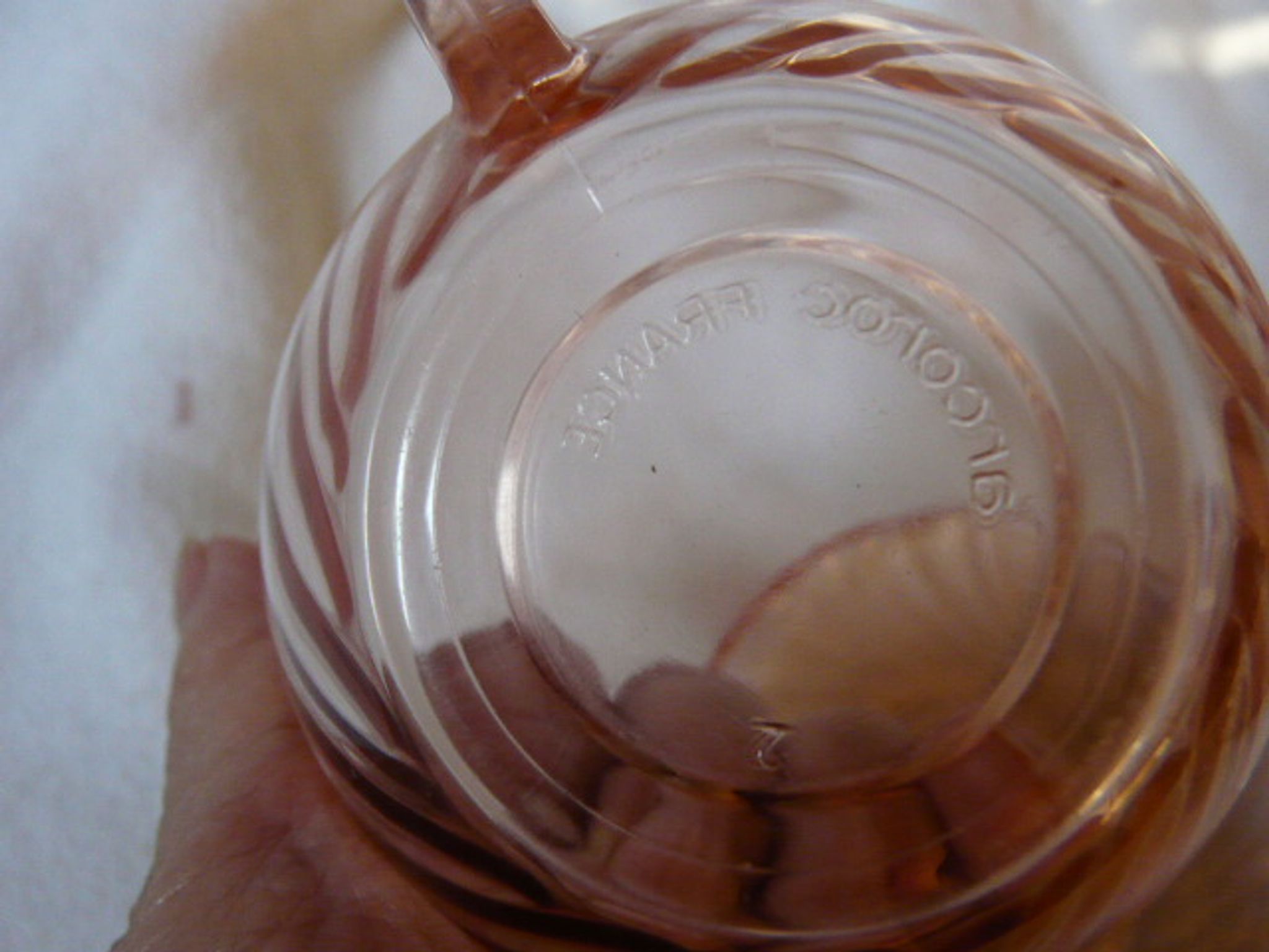 6 cups and saucers Rosaline Arcoroc France