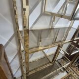 Vintage 1970s golden designer shelf