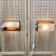 Paire d'appliques modulables design scandinave 1950.