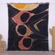 Vintage Abstract Beni Merirt Rug 180 x 225 cm, Beni Ourain Rug, Boho Rug