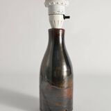 Brown Stoneware Table Lamp by Carl-Harry Stålhane, Designhuset, Sweden 1960s