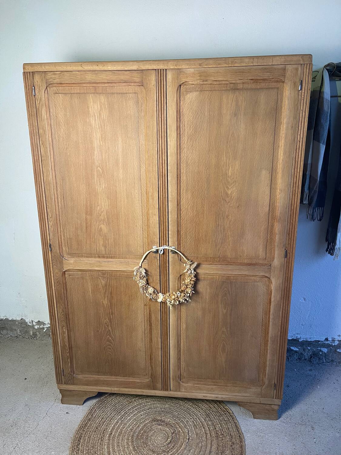 Parisian wardrobe in solid oak