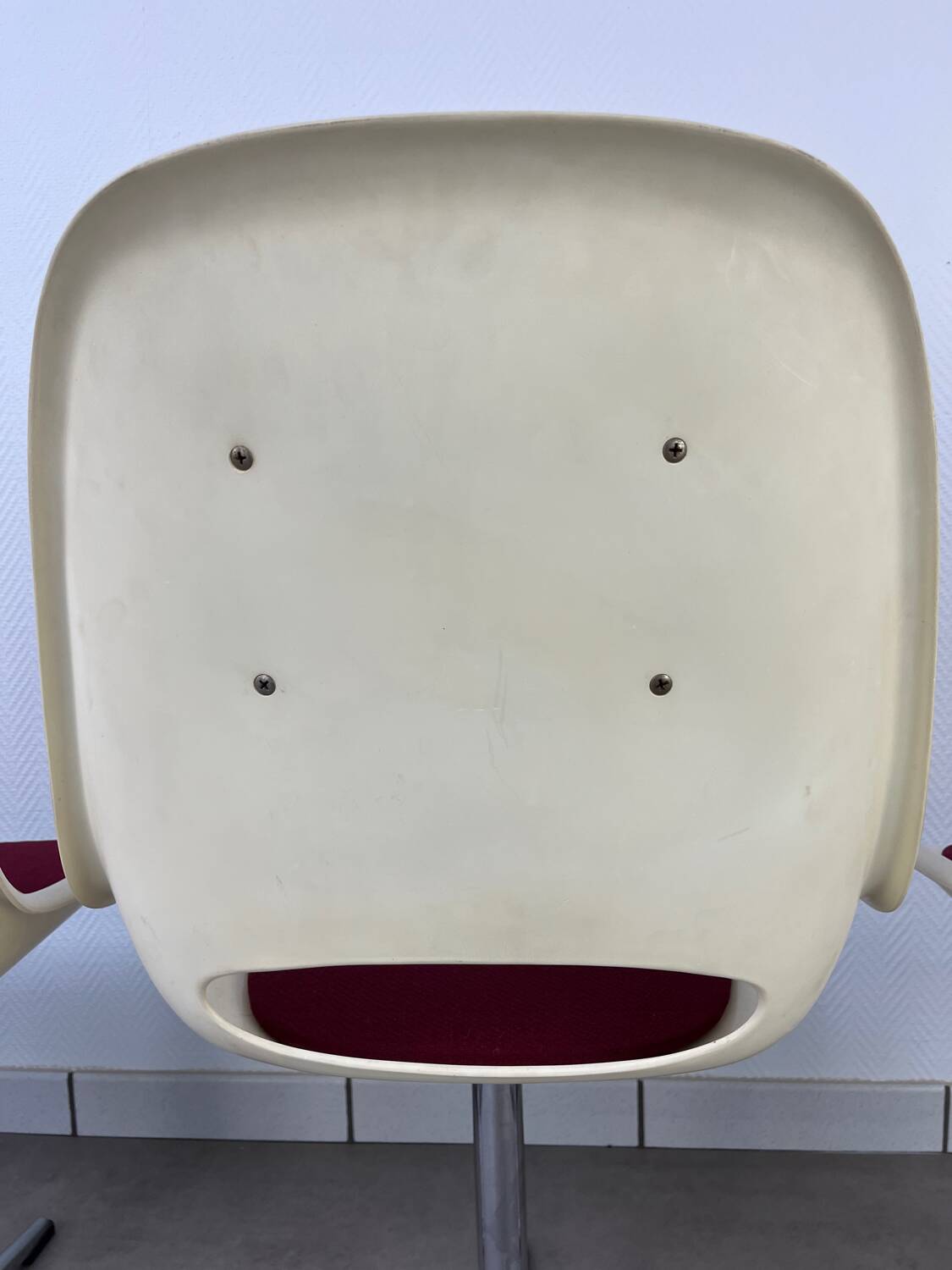 4 chaises Space Age, coque années 70 pour Lockhausen