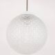 Vintage Mid Century Modern round glass pendant light