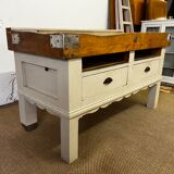 Authentic old butcher's block