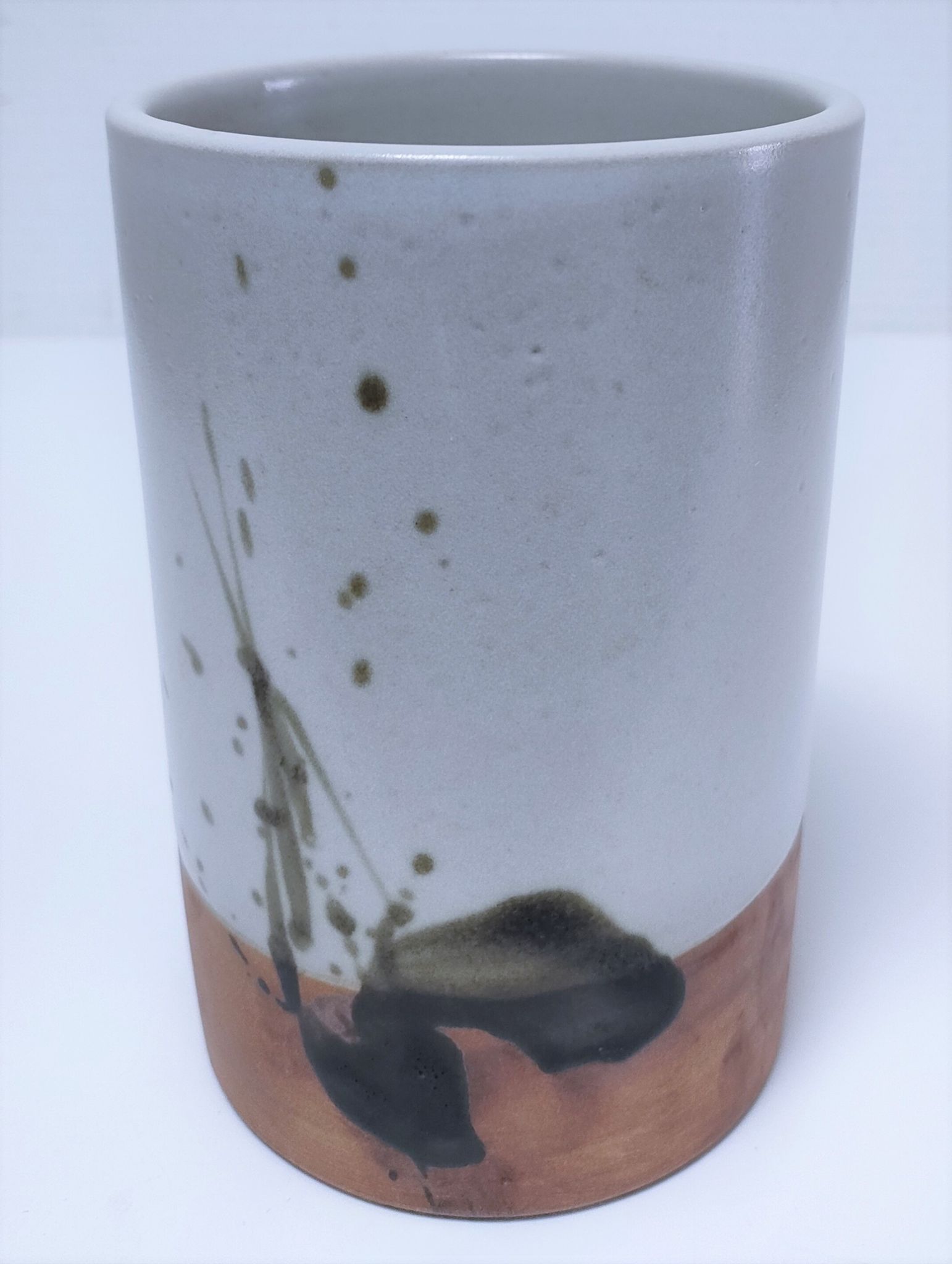 Vase grès émaillé de la poterie la Colombe années 70