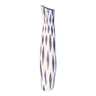 White and Blue Porcelain Vase by Jindřich Marek for Royal Dux, Czech Republ