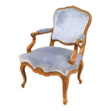 Regency period, 18th century. Armchair with a flat back.
