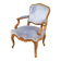 Epoque régence XVIIIeme.fauteuil à dossier plat