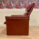Adjustable and modular leather design armchair.
