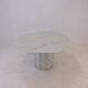 Italian carrara marble octagon garden or dining table, 1960s
