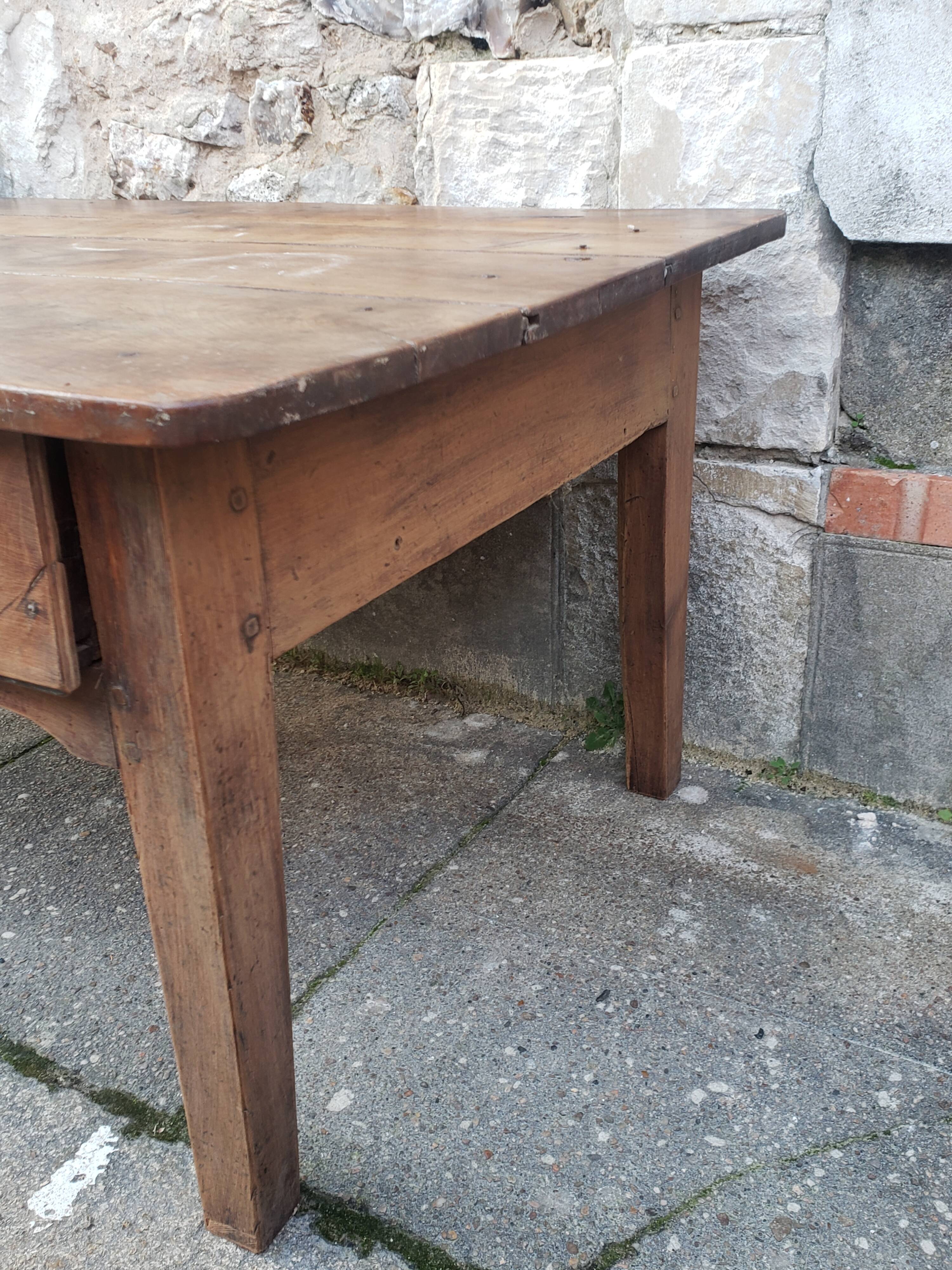 Farm table coffee table