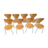 Butterfly chairs model 3107 by Arne Jacobsen for Fritz Hansen