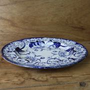 Creil & Montereau round dish 'Flora' model 31cm