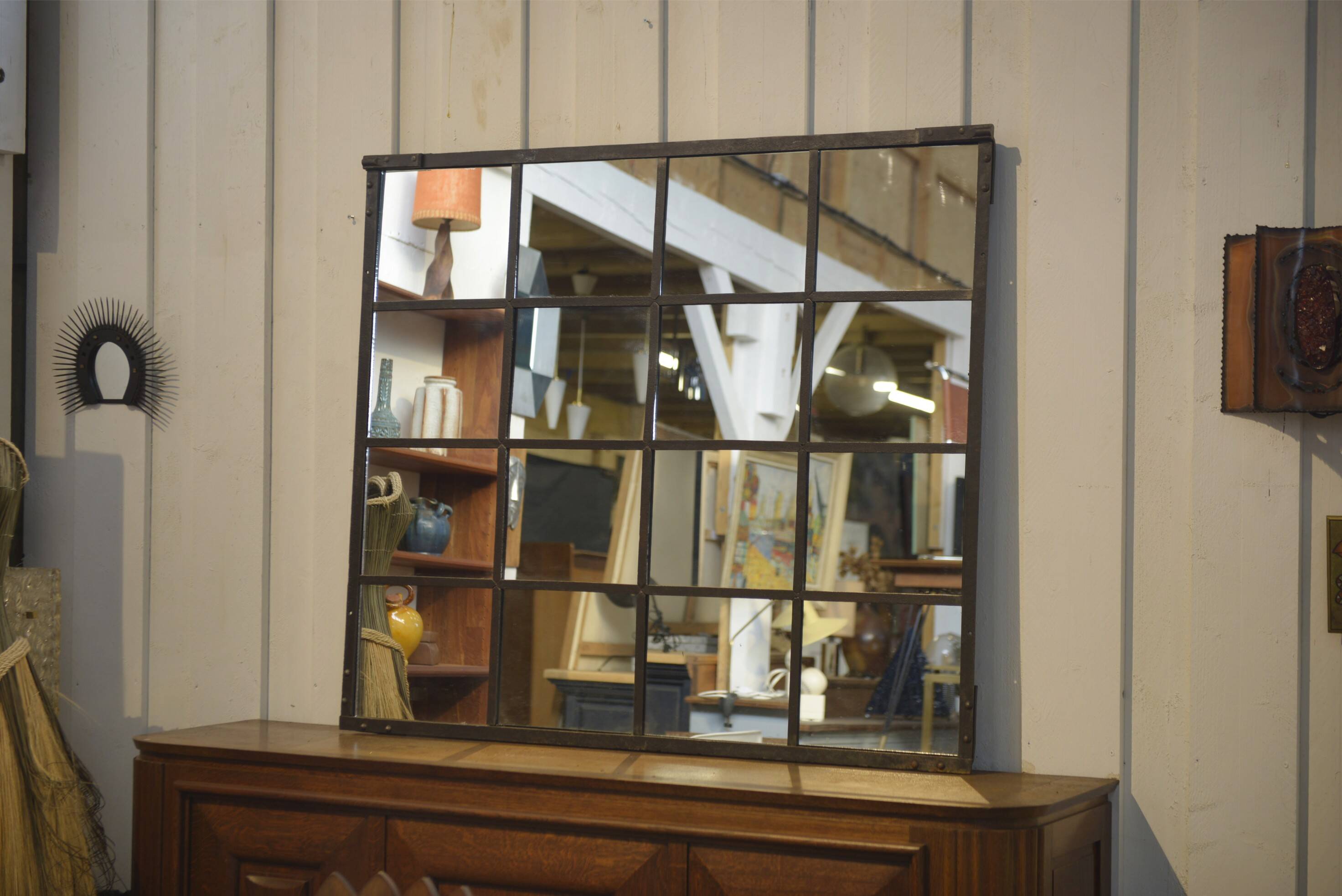 1950s industrial mirror