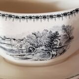 Boch La Louvière earthenware gravy boat