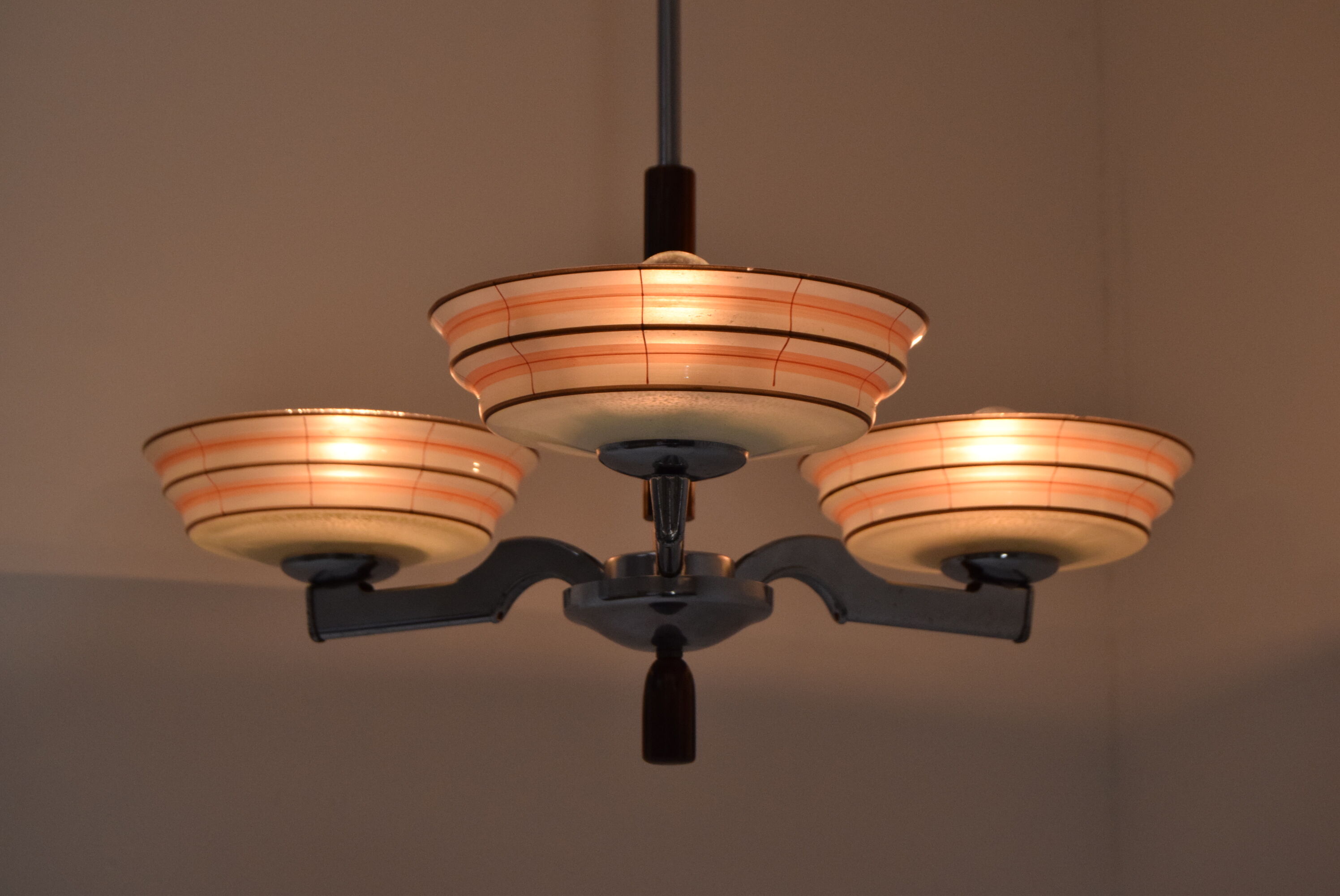 Mid-century Chandelier,Czechoslovakia,1950's.
