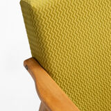 Fauteuil vert lime b-7727 des années 1970.