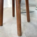 4 hammered brutalist stools